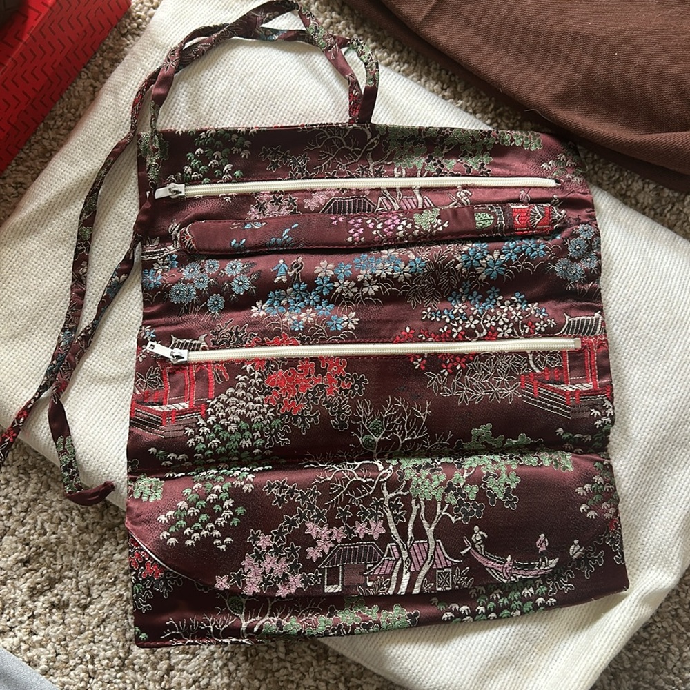 B Altman & Co vintage jewelry roll bag